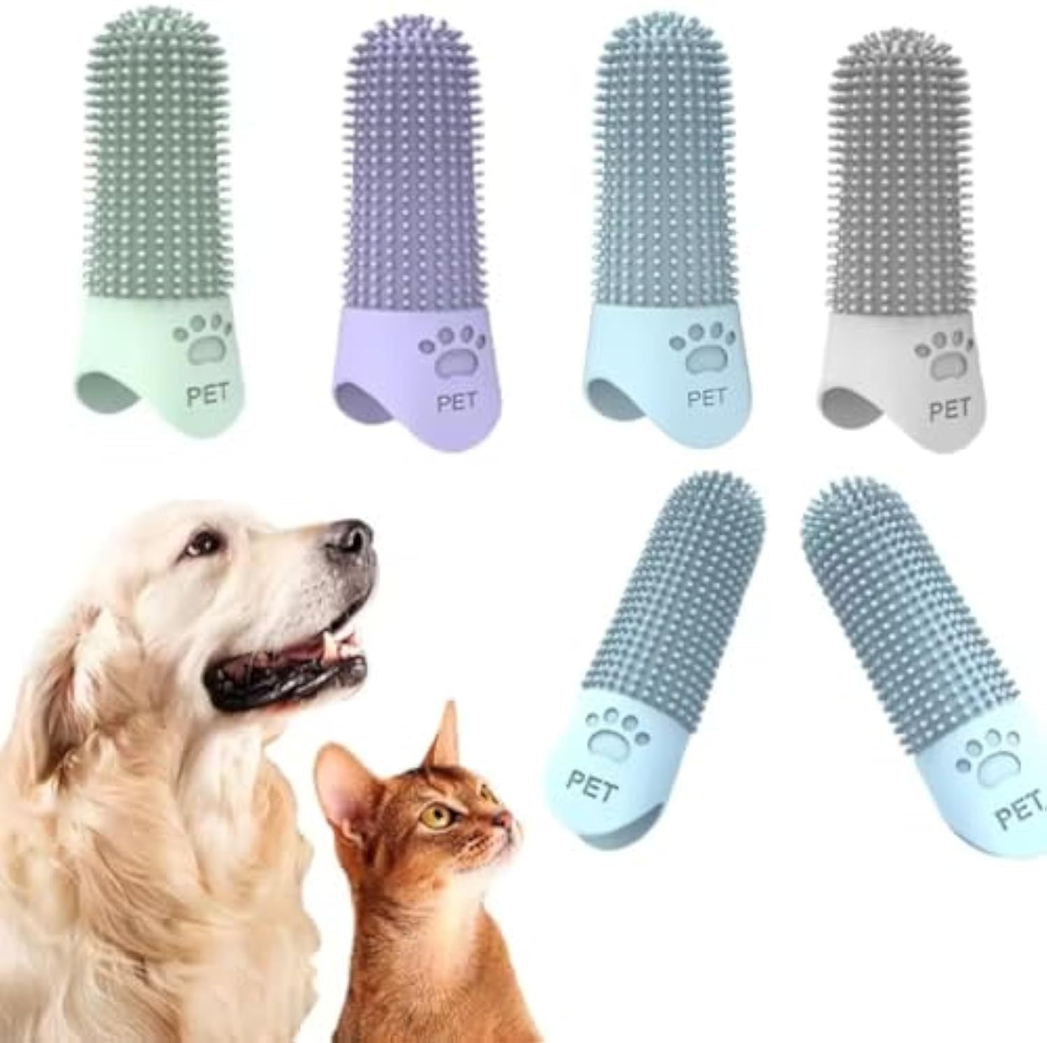 360 Angle Pet Finger Toothbrush For Small Medium, And Large Dogs  Improve Oral Health And Freshen Breath