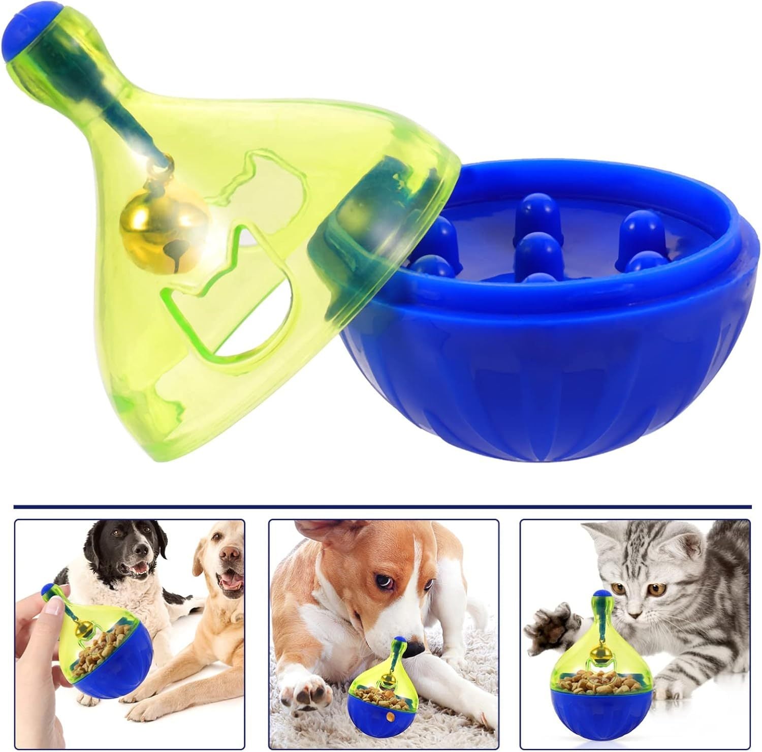 Dog Food Leaker Cat Treats Toy Puppy Treats Cat Treat Dispenser Dog Treat Dispenser Pets Treat Dispenser Dog Treat Ball Dispenser Pet Food Dispenser Interactive Cat Feeder Puzzle