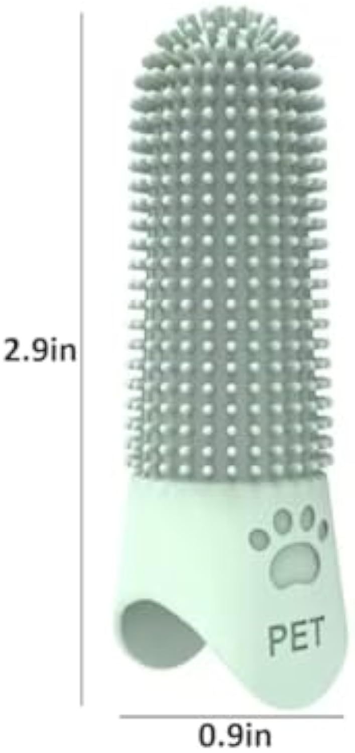 360 Angle Pet Finger Toothbrush For Small Medium, And Large Dogs  Improve Oral Health And Freshen Breath