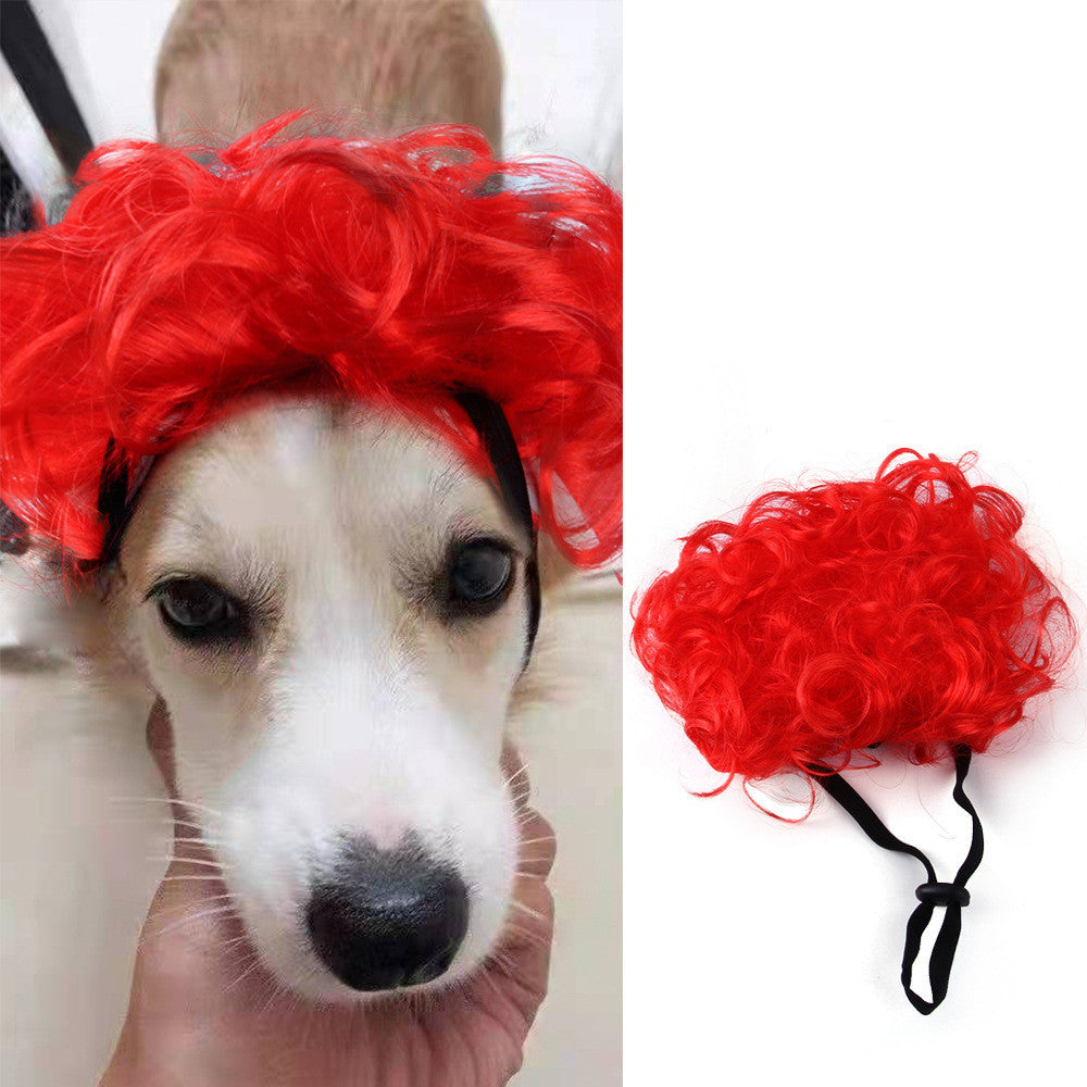 Halloween Christmas Wig Pet Hair Accessories