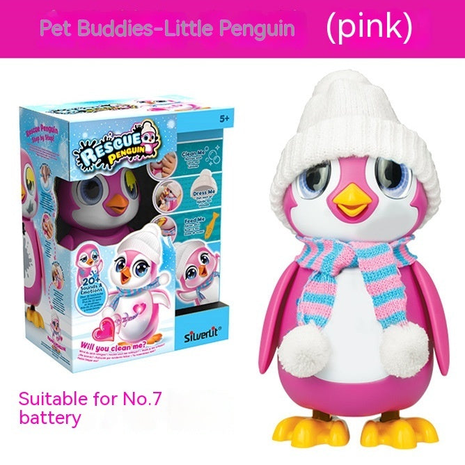 Plastic Cute Little Penguin Simulation Electric Children's Cartoon Plastic Pet Toys